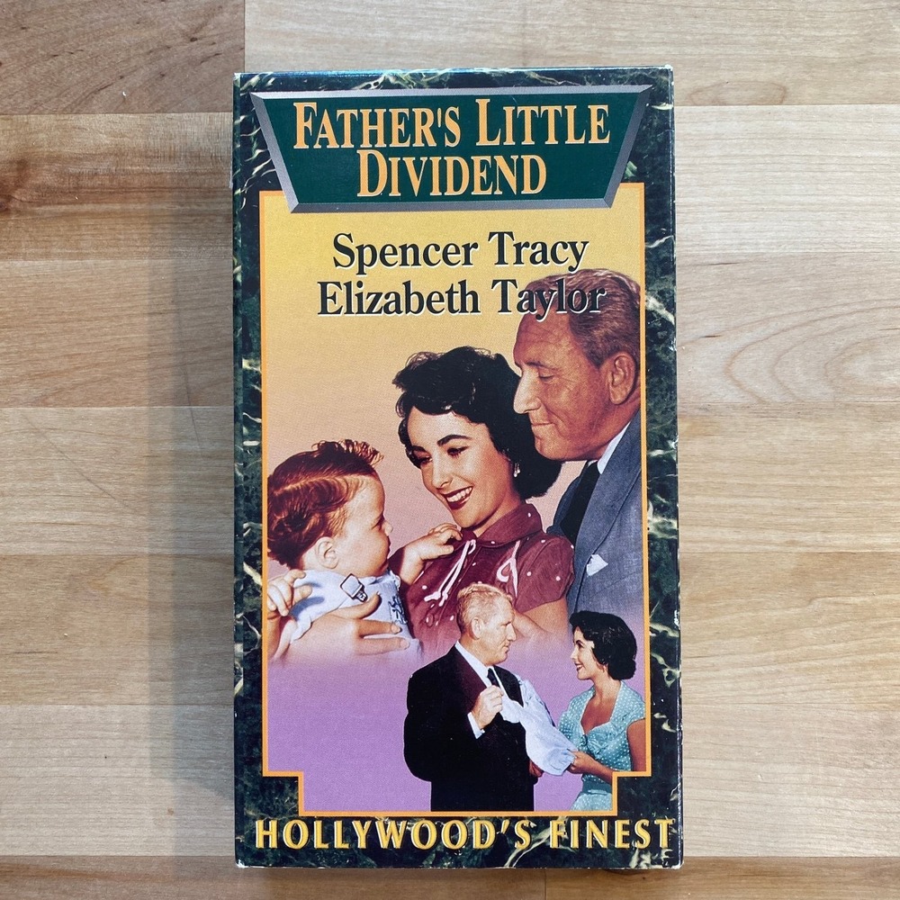 Father's‎ Little Dividend VHS 1951 Comedy Spencer Tracy Elizabeth Taylor UAV